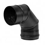 Колено дымохода BLACK (AISI 430/0,8 мм) 90 градусов 3-х секционное фото товара