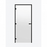 Дверь для сауны Harvia STG 9×21 Black Line коробка сосна, стекло прозрачное фото товара