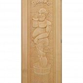 Деревянная дверь "ДЕД" кавказская липа, размер 1900х700 мм (по коробке) фото товара