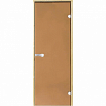 Дверь Harvia STG 8×19 коробка сосна, стекло бронза фото товара