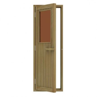 Дверь деревянная SAWO 735-4SGD-L, 2040х700 мм (по коробке) фотография