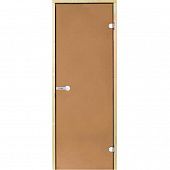 Дверь Harvia STG 8×19 коробка ольха, стекло бронза фото товара