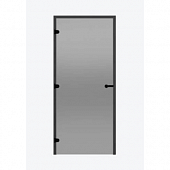 Дверь для сауны Harvia STG 9×21 Black Line коробка сосна, стекло серое фото товара