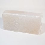 Кирпич из гималайской белой соли 200x100x50 мм шлифованный фото товара