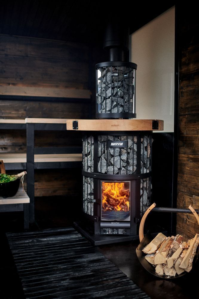 Дровяная печь Harvia Legend 240 GreenFlame black фотография