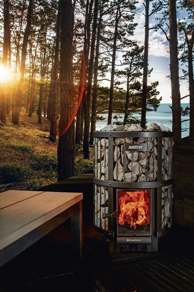 Дровяная печь Harvia Legend 240 GreenFlame black фотография