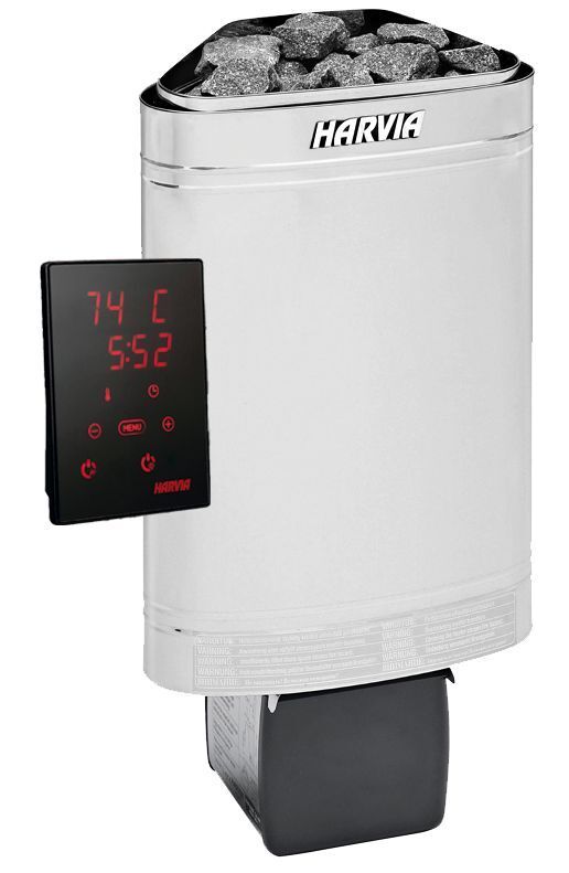 Электрическая печь Harvia Delta D23XE, нержавеющая сталь, выносной пульт в комплекте фотография