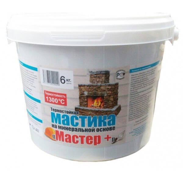 Мастика термостойкая МАСТЕР  ведро 6 кг фотография