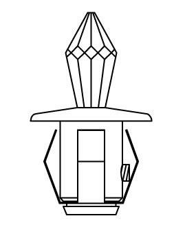 Хрустальная насадка Cariitti CR12 золото фотография