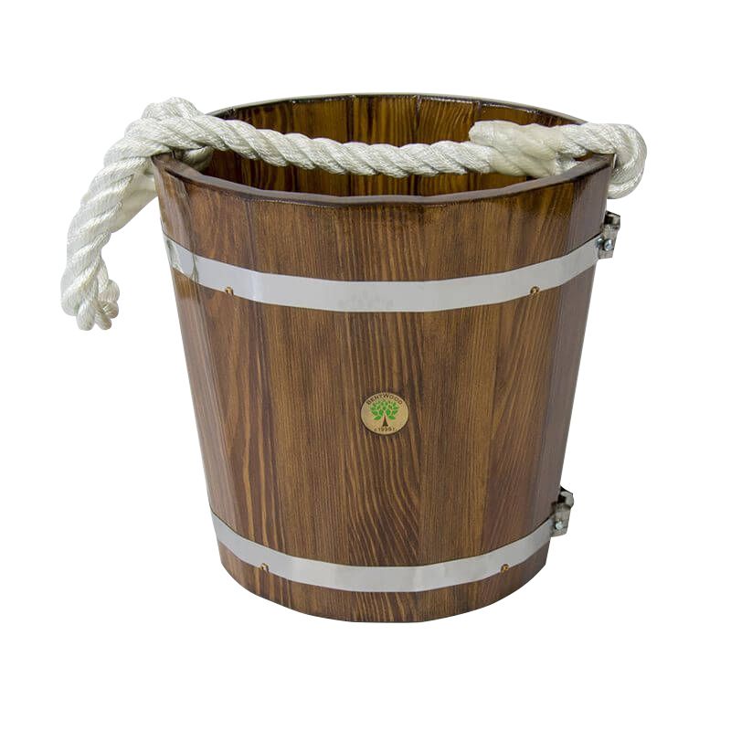 Ведро BENTWOOD 12 л лиственница мореная фотография