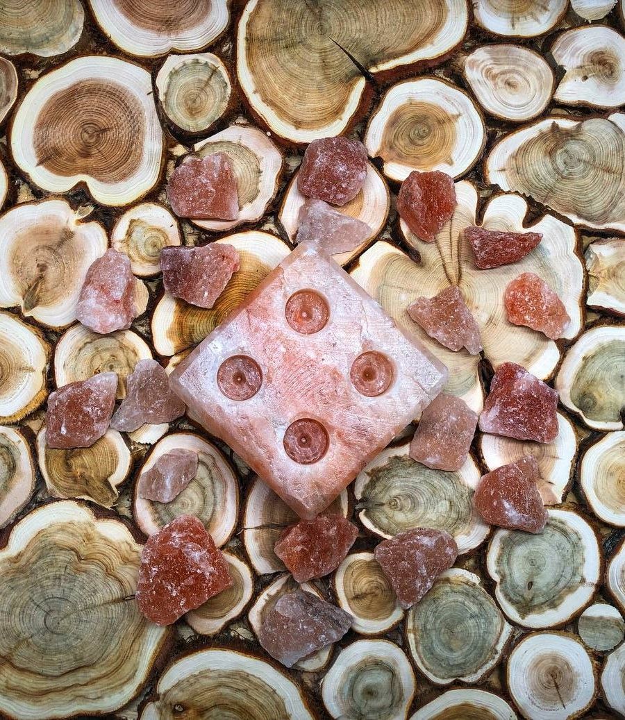 Испаритель из гималайской соли, 4 отверстия фотография