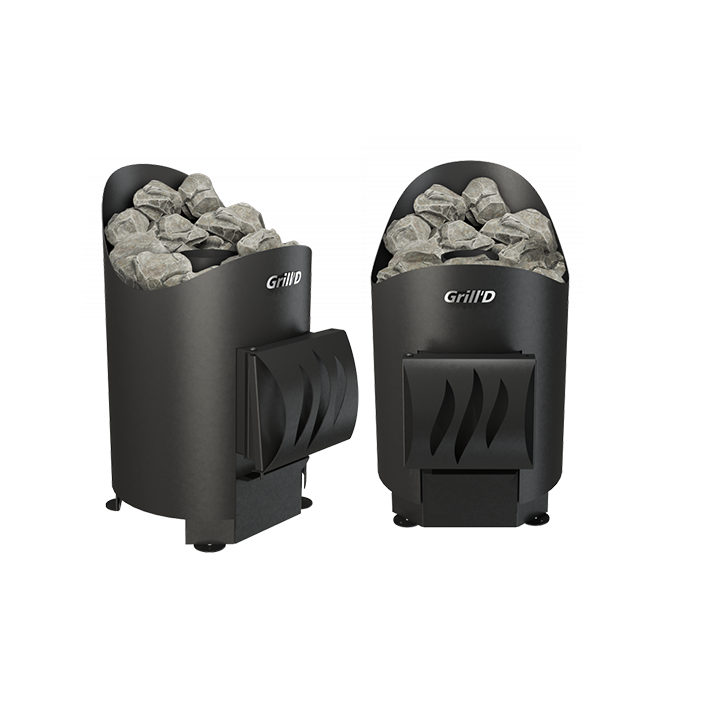 Дровяная печь для бани Grill`D "Aurora mini Short" фотография