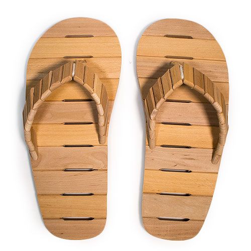 Тапки-вьетнамки для бани из ольхи 39-40 р. фотография