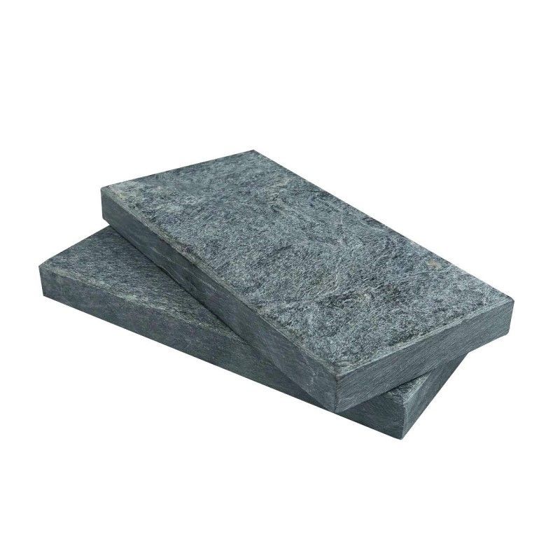 Плитка талькохлорит антик "кирпичики" 200х100х20 мм фотография