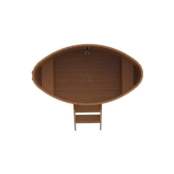 Купель овальная из натурального дуба 0,92х1,66 м фотография