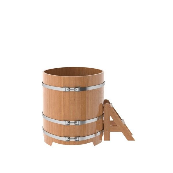 Купель овальная из натурального дуба 0,92х1,66 м фотография