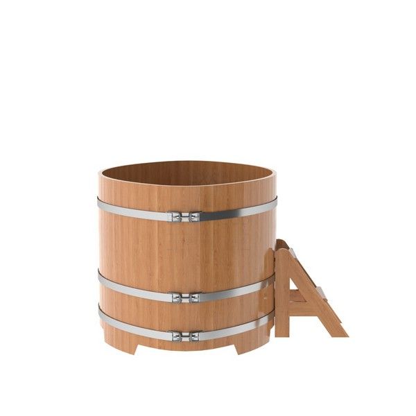 Купель овальная из натурального дуба 1,15х1,83 м фотография