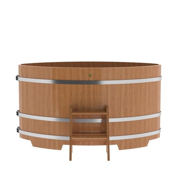 Купель овальная из натурального дуба 1,15х1,83 м фотография