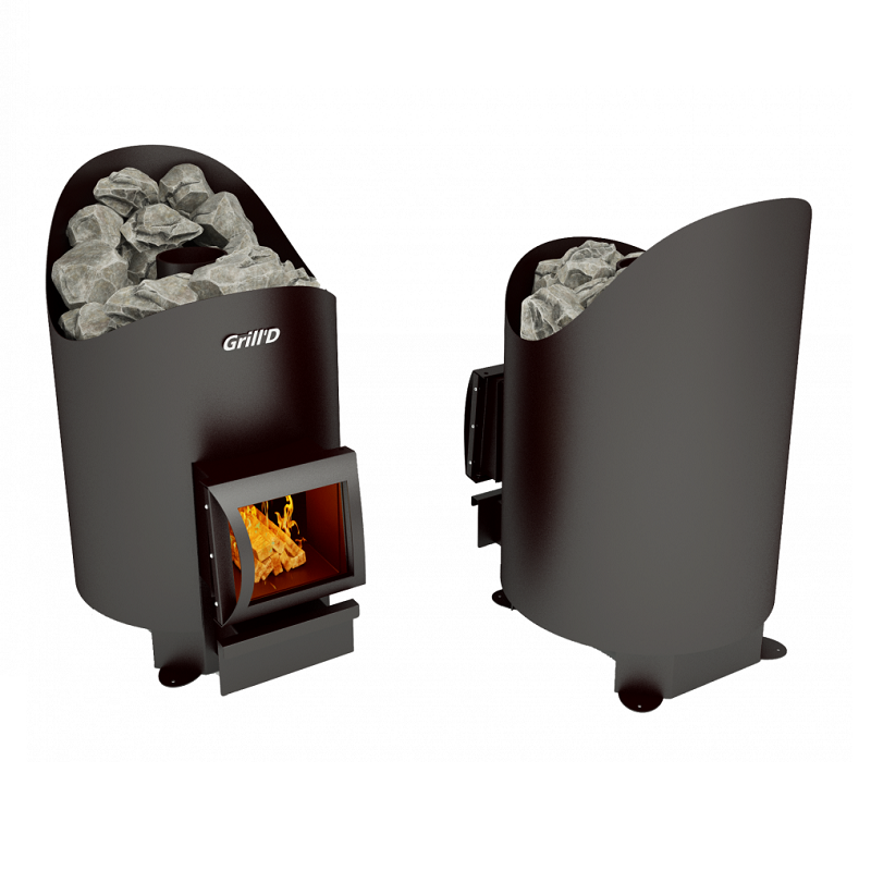Дровяная печь для бани Grill`D "Aurora 160 Short" фотография