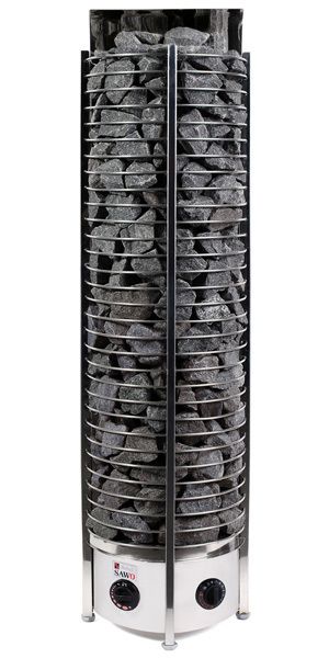 Электрическая печь SAWO TOWER TH6-90NS-P (9 квт, выносной пульт, нержавейка, круглая) фотография