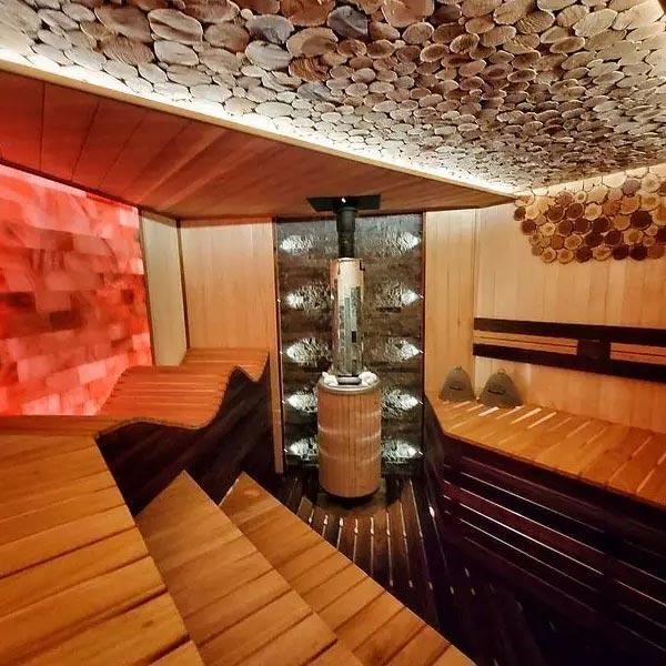 Банная печь «Атмосфера Про XL» Окаменевшее дерево до 32 м³ фотография