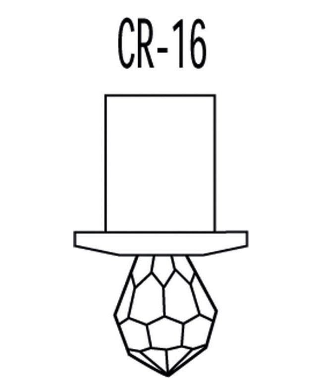 Набор хрустальных насадок CR16 Kit 3 золото фотография