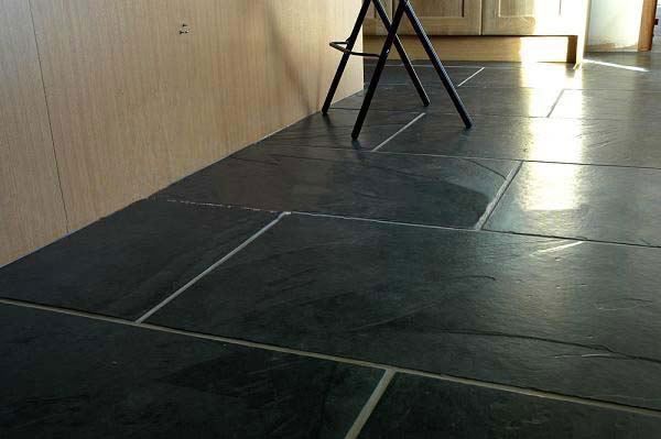 Плитка черный сланец (браш) 600х600х10 мм / 1 шт фотография