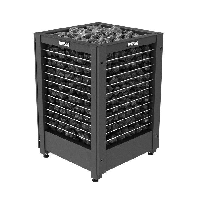 Электрическая печь Harvia Modulo MD135G, 4 решетки, black, без пульта управления фотография