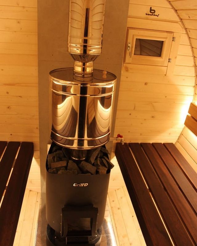Дровяная печь для бани Grill`D "Aurora 160 Long" фотография