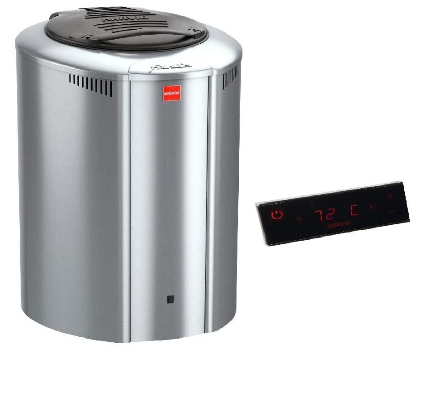 Электрическая печь Harvia Forte AF9 steel с выносной панелью управления фотография