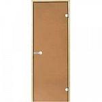 Дверь Harvia STG 9×19 коробка сосна, стекло бронза фото товара
