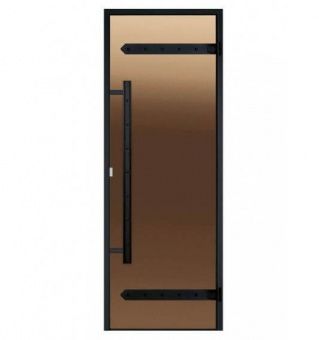 Дверь Harvia Legend STG 9×19 коробка сосна, стекло бронза фотография