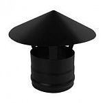 Зонт для дымохода из нержавеющей стали черный (BLACK/AISI 430/0,5мм) фото товара
