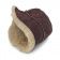 Шапка для бани "Панама" коричневая из овечьей шерсти, размер 60 фотография