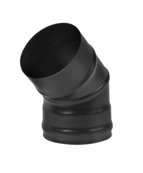Колено дымохода BLACK (AISI 430/0,8 мм) 45 градусов 2-х секционное фотография
