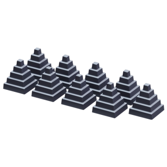 Комплект чугунных пирамид 9 шт. фото товара