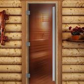 Стеклянная дверь для бани и сауны Престиж, Бронза 2100x700 мм фото товара