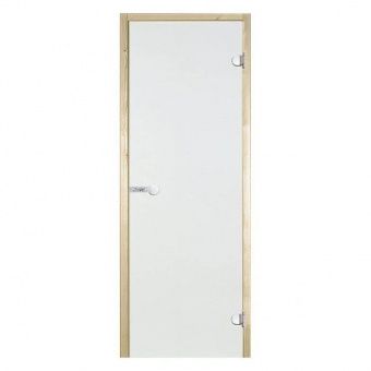 Дверь Harvia STG 9×21 коробка сосна, прозрачная фотография