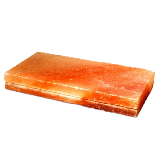 Плитка из гималайской розовой соли 200x100x25 мм шлифованная (с пазом) фотография