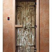 Стеклянная дверь для бани с фотопечатью A028 2000х800 мм фото товара