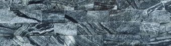 Панель из натурального камня Мрамор древесный серый 600х150 мм (0,54 кв.м) фотография