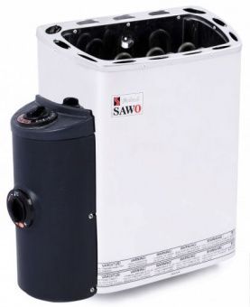 Электрическая печь SAWO MINI MN-30NB-Z (3 квт, встроенный пульт, внутри оцинковка, снаружи нержавейка) фотография