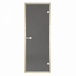 Дверь Harvia STG 9×21 коробка ольха, стекло серое фото товара