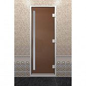 Дверь "ХАМАМ ПРЕСТИЖ" бронза матовая 1900х700 мм фото товара