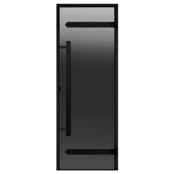 Дверь Harvia Legend STG 9×21 коробка сосна, стекло серое фотография