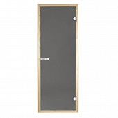 Дверь Harvia STG 8×21 коробка сосна, стекло серое фото товара
