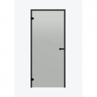 Дверь для сауны Harvia STG 7×19 Black Line коробка сосна, стекло сатин фотография