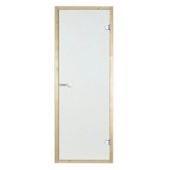 Дверь Harvia STG 9×21 коробка осина, стекло прозрачное фотография
