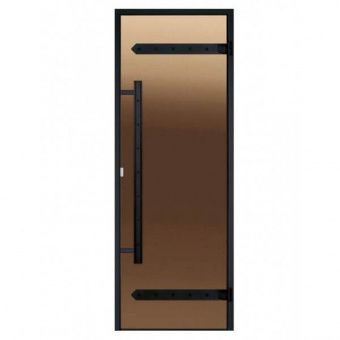 Дверь Harvia Legend STG 9×21 коробка сосна, стекло бронза фотография