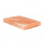 Плитка из гималайской розовой соли 200x100x25 мм шлифованная (с пазом вертикальным) фото товара